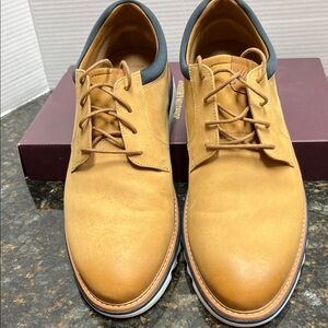 Johnston & Murphy Tan Chukka-Style Leather Lace-Up Boots